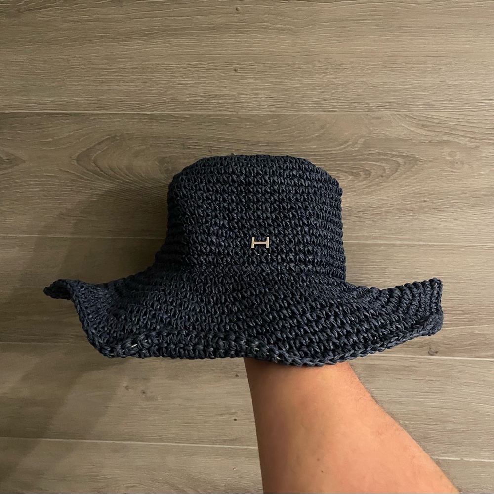 Halston Paper Straw Hat - image 1